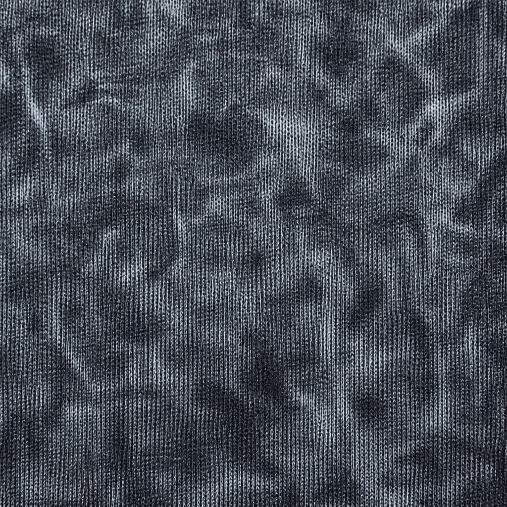Macro close-up of acid-washed heavyweight hoodie fabric