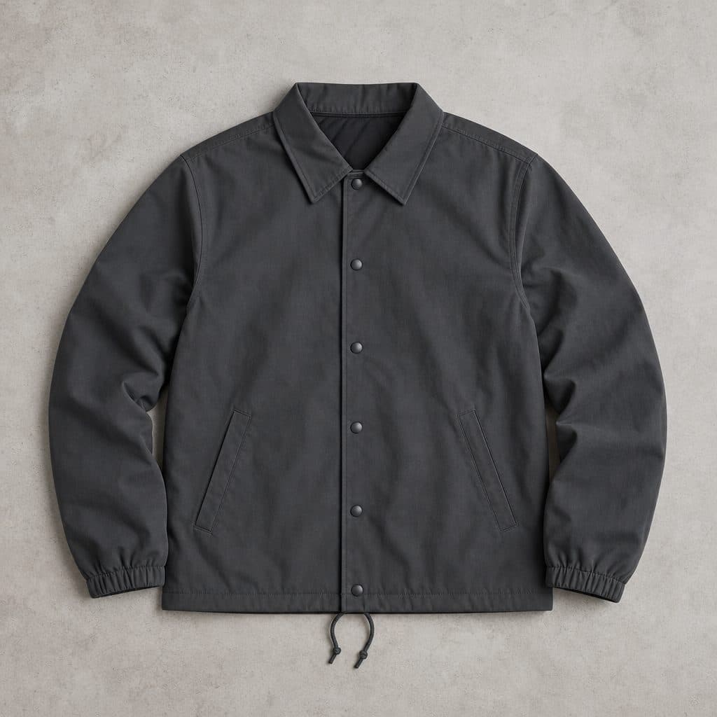 Custom 280 GSM Bomber Outerwear — Embroidery product photo, flat lay, studio lighting